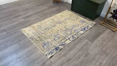 Mid Century Rug Nursery Room Rug Handmade Rug Office Rug  3.3 X 5.0 Ft • $195.39