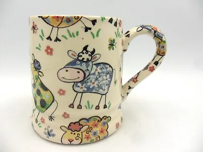 £12.99 • Buy Crazy Farm  Tankard Mug By Heron Cross Pottery