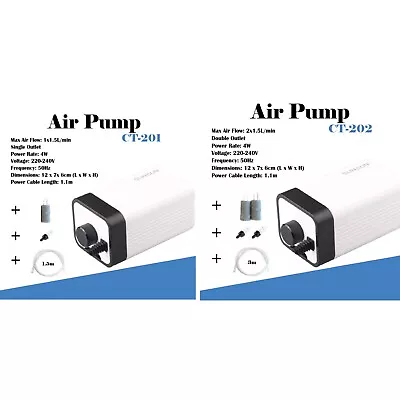 $23.90 • Buy SUNSUN Aquarium Air Pump & Accessories Oxygen Fountain Pond Water Fish Tank 