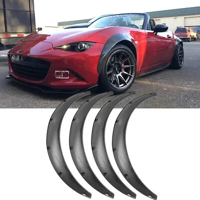 For Mazda Miata MX5 MK4 Set Of 4 Carbon Fiber Fender Flares Extra Wide Body Kit • $98.74