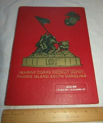 1987 Marine Corps Recruit Depot Parris Island South Carolina Serie 3068 Yearbook • $21.95