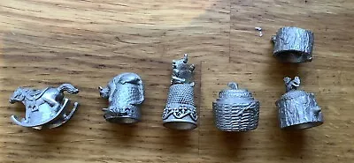 METAL THIMBLE COLLECTION Animals X 5 • £6