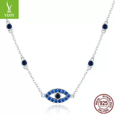 The Magic Eye 925 Sterling Silver Zirconia Necklace Chain Jewelry European Women • $16.80