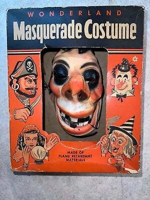 American Toys VINTAGE 1960s Wonderland Masquerade Halloween Mask WITCH Butterfly • $4.25