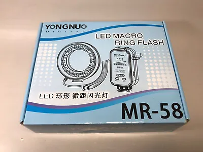 YONGNUO MR-58 LED Macro Ring Flash For Canon Nikon DSLR Cameras (58mm Adapter) • $25