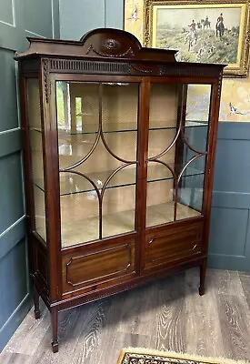 £169 • Buy Edwardian Mahogany Glazed Display Cabinet By Druce & Co