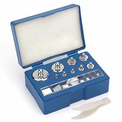 17pcs Precision Steel Calibration Weight Kit Set With Tweezers For Balance Scale • $12.98