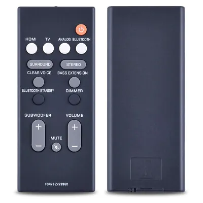 $24.69 • Buy FSR78 ZV28960 For Yamaha SoundBar System Remote Control YAS-106 YAS-106BL YAS106