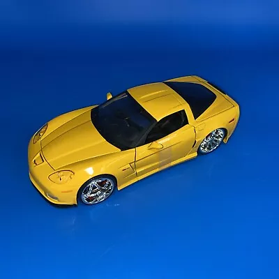 JADA MUSCLE Car 2006 CHEVROLET CORVETTE Z06 1/24 DIECAST Yellow 91184 • $25