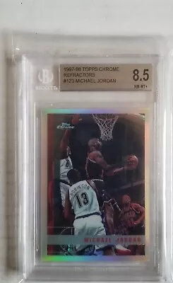 Michael Jordan 1997/98 Topps Chrome Refractor #123 BGS 8.5 NM-MT+ • $1149.99