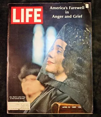 Life Magazine 1968 Americas Farewell In Anger &Grief Martin Luther King Funeral • $6.99