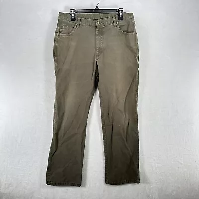 Vintage Dickies Pants Mens 34x30 Olive Green Canvas Distressed Carpenters Skater • $22