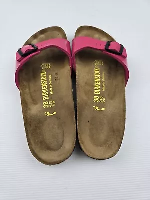 Birkenstock Women Single Strap Sandal In Pink Size US 7W Free Post • $59.95