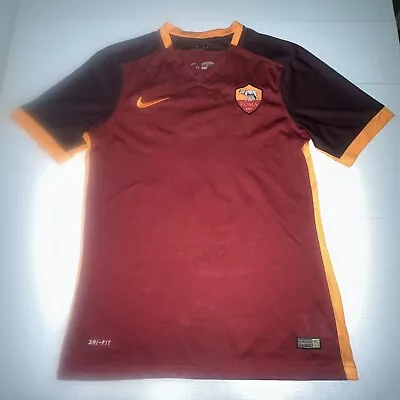 Nike AS Roma Totti #10 Dri Fit Jersey Size M As Is 2015 050215136 • $75