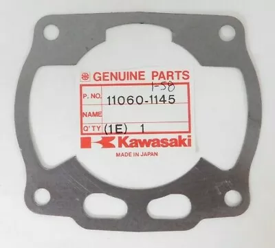 1 NOS 1990 Kawasaki KX 125 KX125 Factory Cylinder Base Gasket OEM 11060-1145 NEW • $5.44