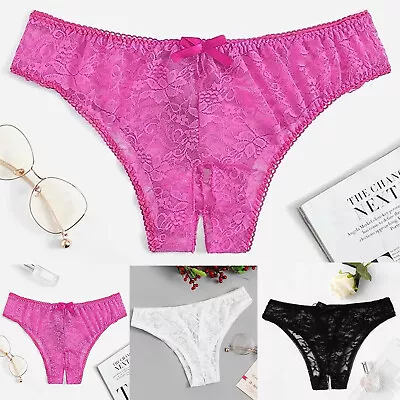 Negligee Lingerie Long 1PC Women Sexy Floral Lace Panty Underwear Brief Plus • £4.80