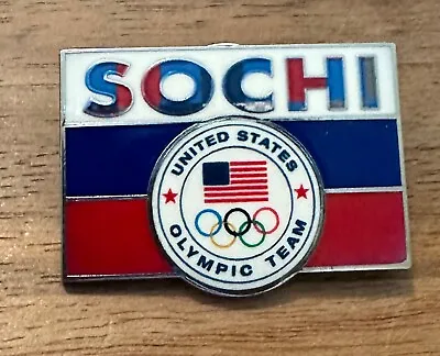 Sochi 2014 Team USA Russia Flag USA National Olympic Committee NOC Olympic Pin • $6