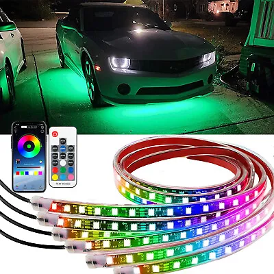 6X RGB Dream Color Chasing Underglow LED Lights Kit Neon Strips For Chevy Camaro • $75.99