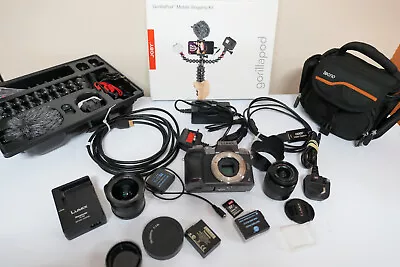 PANASONIC LUMIX G7 16.0MP Digital 4K Camera GREY 2 LENS LIVE STREAM KIT +MORE • £589