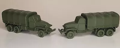 2 PACK - HO 1/87 Scale WW2 6x6 GMC TRUCK W/ CANOPY - JIMMY - DEUCE AND A HALF  • $11.04