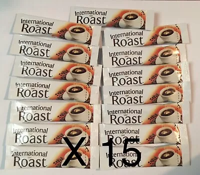 $8.50 • Buy 15 Single Serve International Roast Coffee Individual Sachets 1.7g Each Stick  T