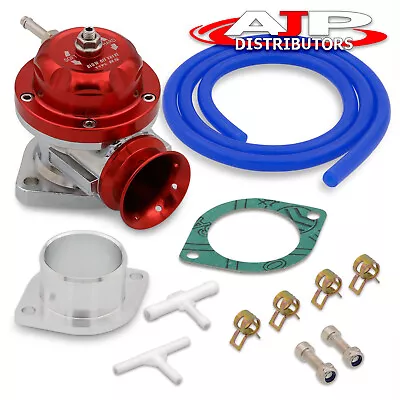 Type-Rs Anodized Red Turbo Charger Boost Psi Blow Off Valve Bov Flange Mount Jdm • $24.99