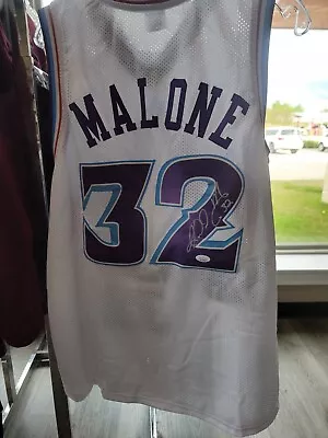 Karl Malone Signed Custom Jazz Mailman Jersey With JSA COA !! 🔥🔥 • $149.99