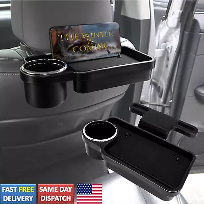 Folding Car Organizer Storage Seat Back Cup Holder Tray Food Table Mount Travel • $12.91