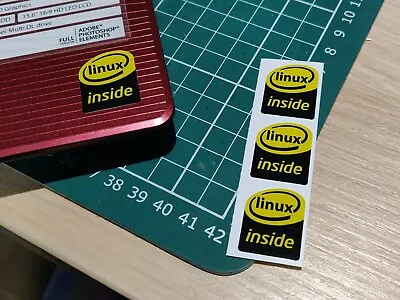 £2.99 • Buy 3x Linux Inside Sticker (Computer, Laptop And Server Decal)