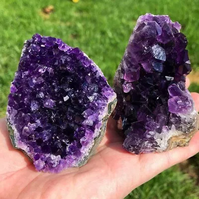 80-100g Raw Amethyst Crystal Quartz Cluster Specimens Healing Reiki Ornaments • $15.90