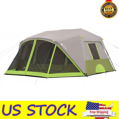 9 Person Family Instant Cabin Tent 2 Room With Screen Room Camping Tent Outdoor • $183.96