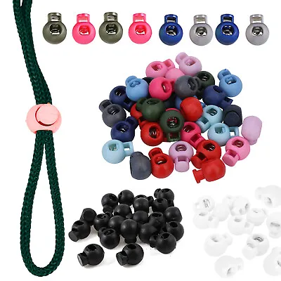 Cord Stopper Toggle Lock Multicolour Drawstring Buckle Metal Spring Paracord • £3.49