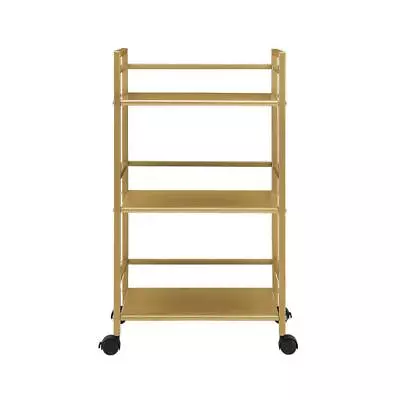 Novogratz Utility Cart 29.92 X16.81 X11.42  3-Shelves+Wheels+Indoor+Lightweight • $54.07