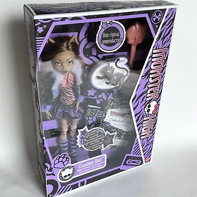 NEW In Box Monster High Clawdeen Wolf Boo-Riginal Creeproduction Doll Mattel • $139.99