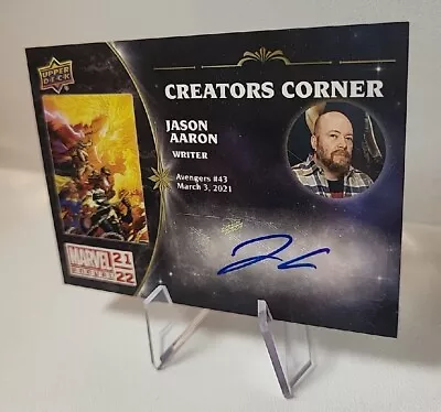 Jason Aaron 2021-22 Upper Deck Marvel Annual Creators Corner Artist Auto Sp • $11.49