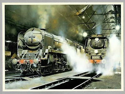 Bulleid Pacifics   Resting On Shed  Print By Malcolm Root GRA 350mm X 255mm • £17.50
