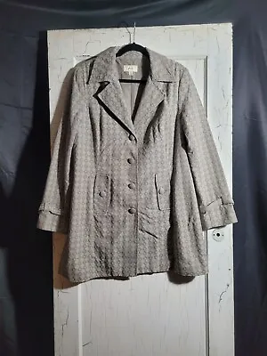 Women's Merona Jacket XL Trench Coat Style Gray • $13.15