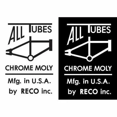 1978-79  ALL TUBES CHROME MOLY - RECO  Mongoose Top Tube Decal • $6