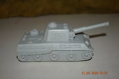 Vintage Marx Desert Fox Playset 4178 M.O. Light Gray German #351 Tank #4 • $9.99