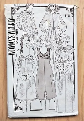 Uncut Vintage 1970s Sewing Pattern B762 Lingerie Nightdress Robe 34 - 36 VGC • £9.99