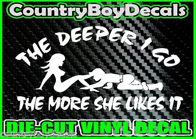 COAL MINER Deeper I Go * B * Vinyl Decal Sticker Diesel Truck County Car MUD 4X4 • $5.99