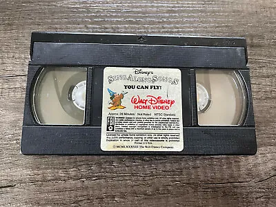 $3 • Buy Vintage 1988 Disney Sing Along Songs You Can Fly VHS Peter Pan Pinocchio  #662