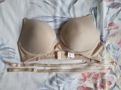 £4 • Buy Fine Lines, 10C / 32C Push Up, Plunge, Adjustable Strap Bra - Great Halter Neck