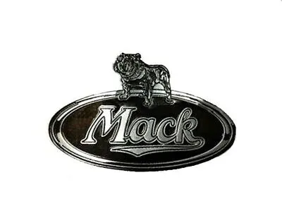 Vintage MACK Truck Customize Bull Dog Emblem Brass Enamel Badge Bolt On Screw • $76.65