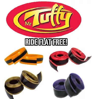 Mr Tuffy Pair Bike Tire Liner Protection 700c 27  29  Orange Red Gold Purple • $15.70