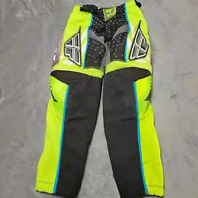 Fly Motocross Pant Boy 20 Small Padded Off Road Dirt Bike Riding Protective Gear • $44.99