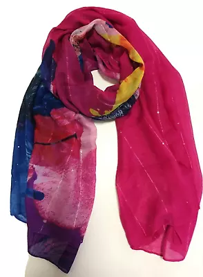 Desigual Women's Larger Scarf/Wraps With Sequins Brand New With Tag • $39.95
