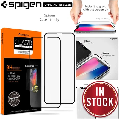 $22.99 • Buy SPIGEN Full Cover 9H Tempered Glass For IPhone 11 Pro / XS Screen Protector 2PCS