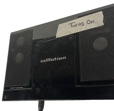 AlTec Lansing InMotion Im3c Ipod Speaker Black - D68 R495 • £5.95