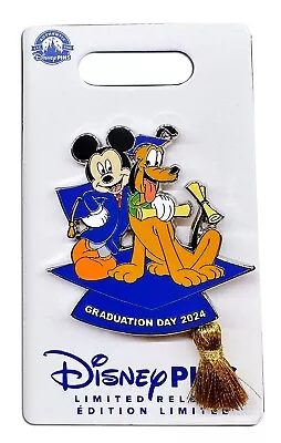 Disney Pin Graduation Day 2024 Mickey Mouse Pluto • $19.95